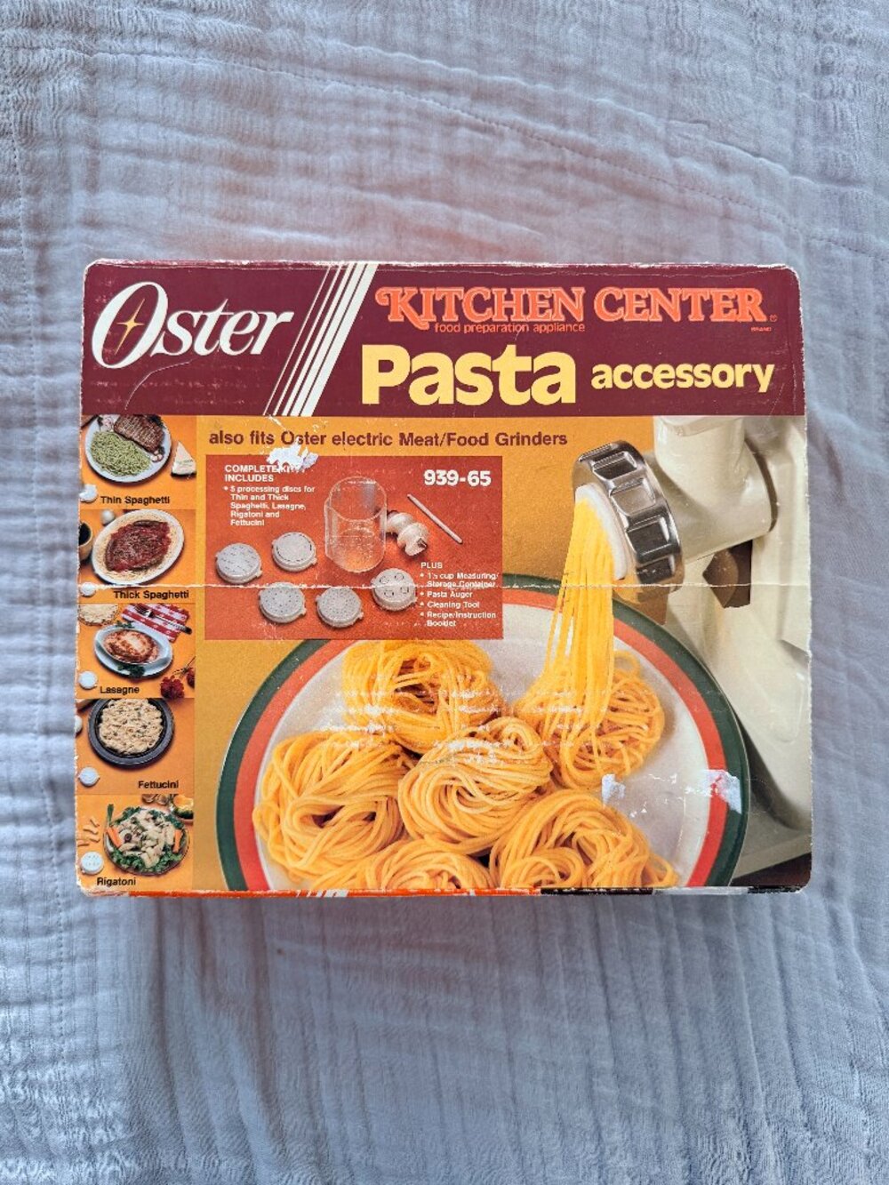 Vintage in Box - Oster Kitchen Center Pasta Accessory Set